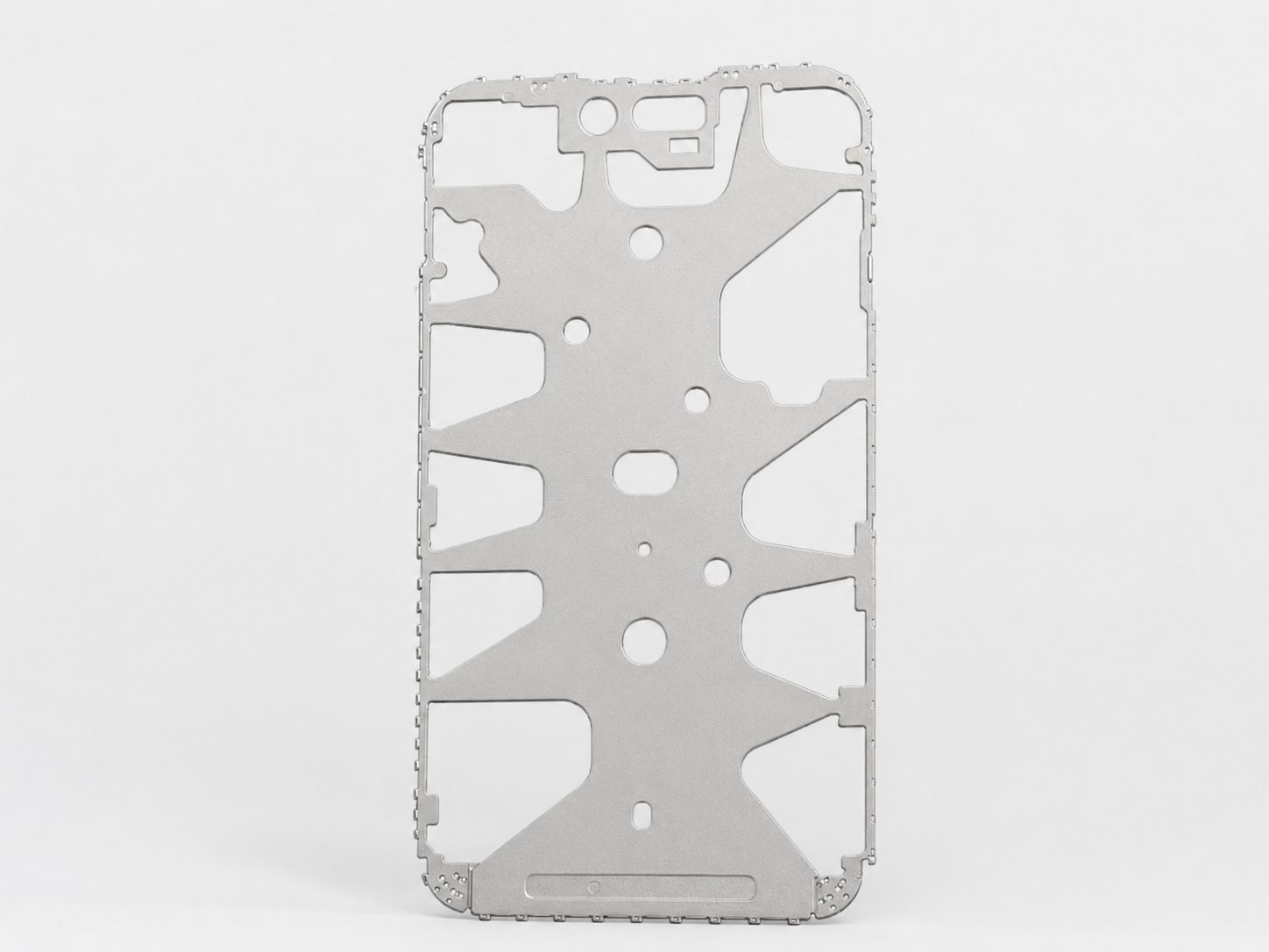 mobile phone frame, A mobile phone frame provides structural support, precise component alignment, and reliable protection for internal smartphone assemblies.